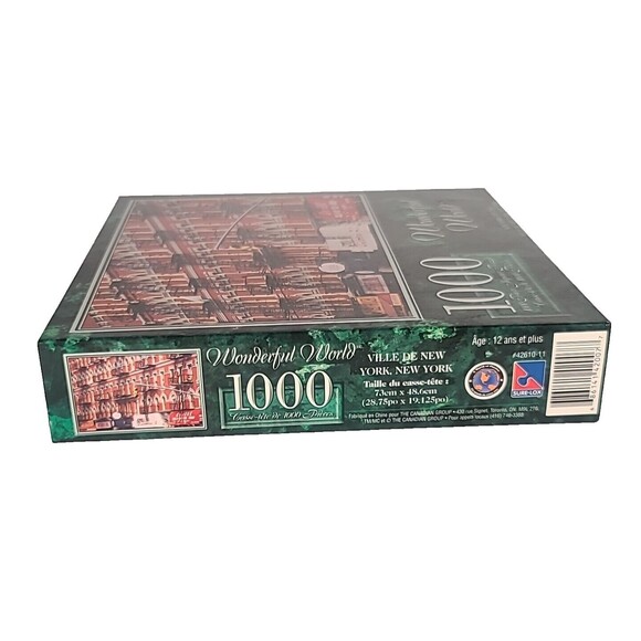 The Canadian Group Sure Lox 1000 piece puzzle "Wonderful World" NY City NEW - Picture 5 of 7